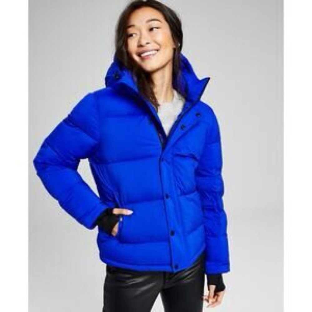 BCBGeneration Vibrant Blue Puffer Jacket